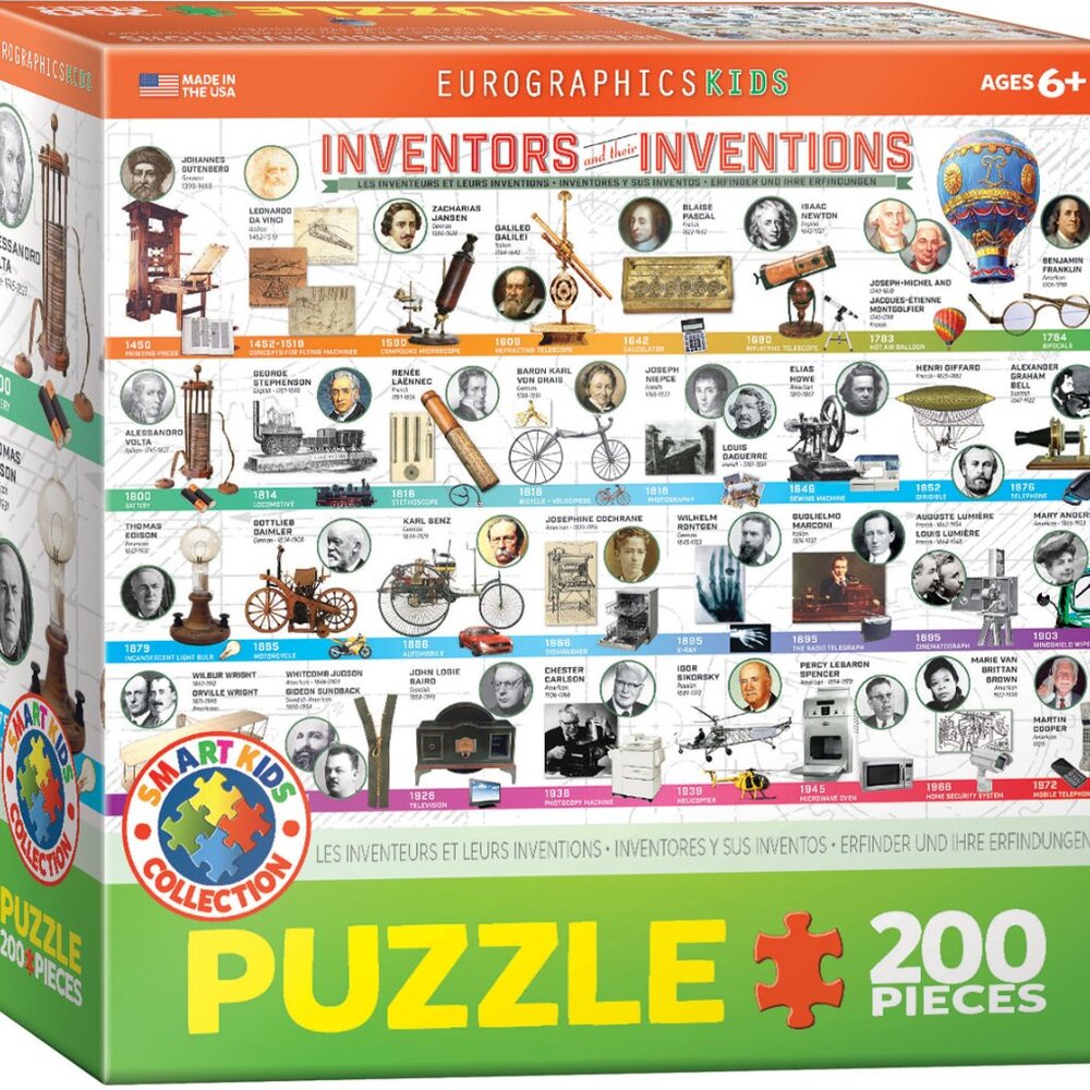 New sealed Eurographics 200pcs Puzzle-- Inventors and their Inventions